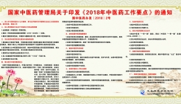 2018中医药工作要点